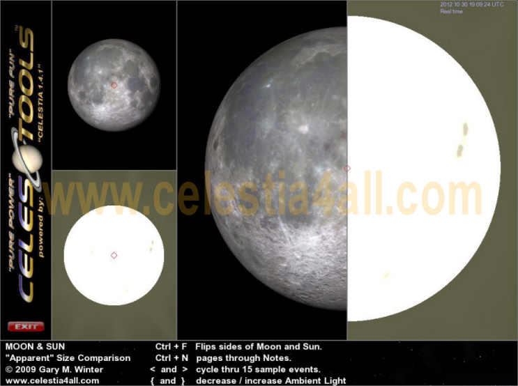 CELES-TOOLS: Moon & Sun: Apparent Size Comparison